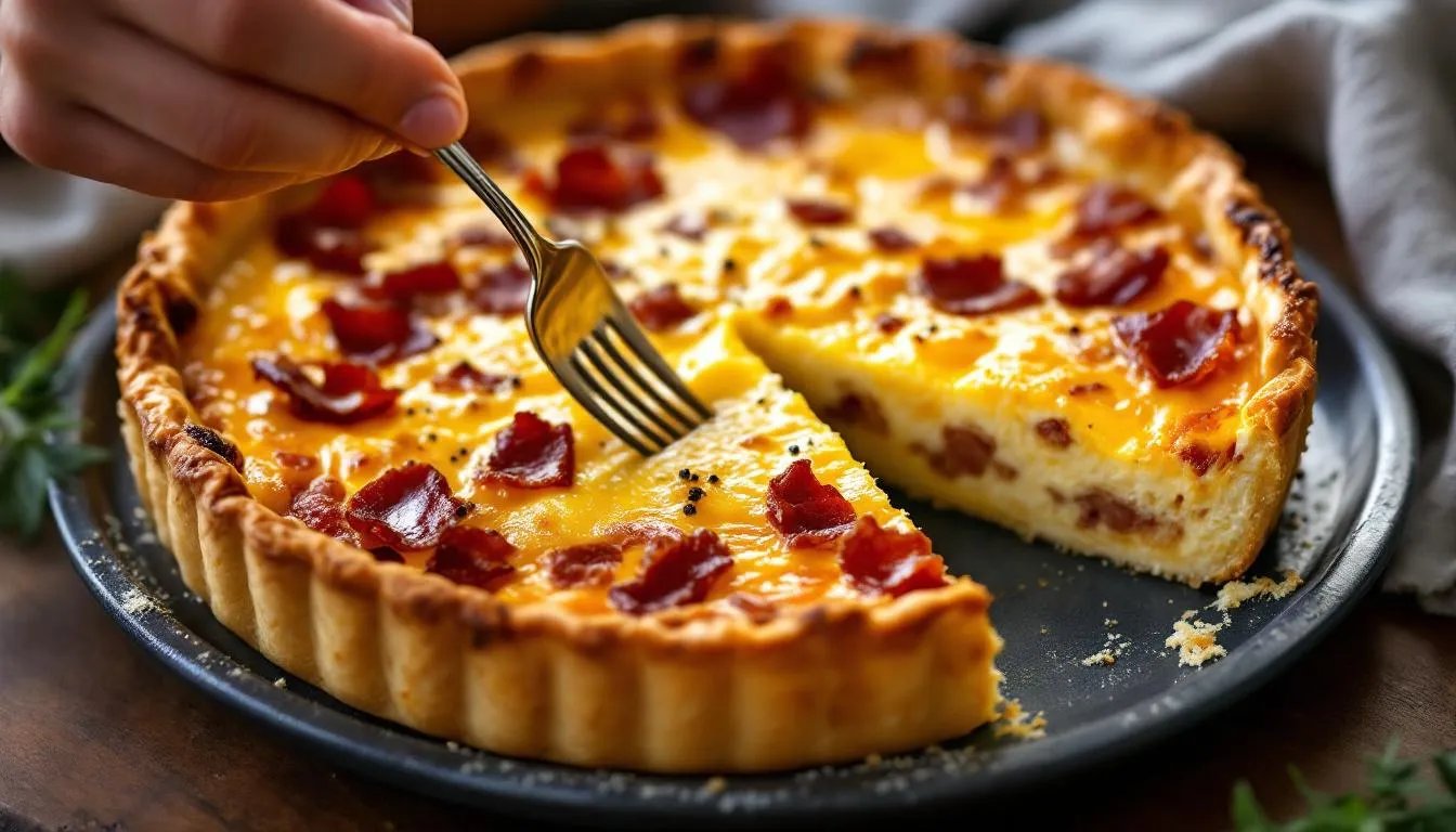 Quiche lorraine sans pâte